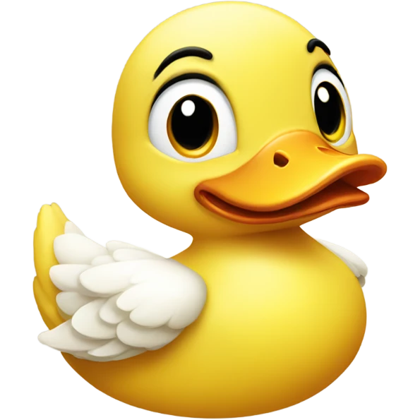 Happy Yellow Duck emoji