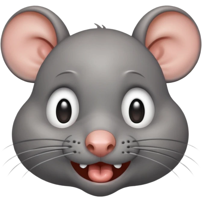 A rat crying in happiness  emoji