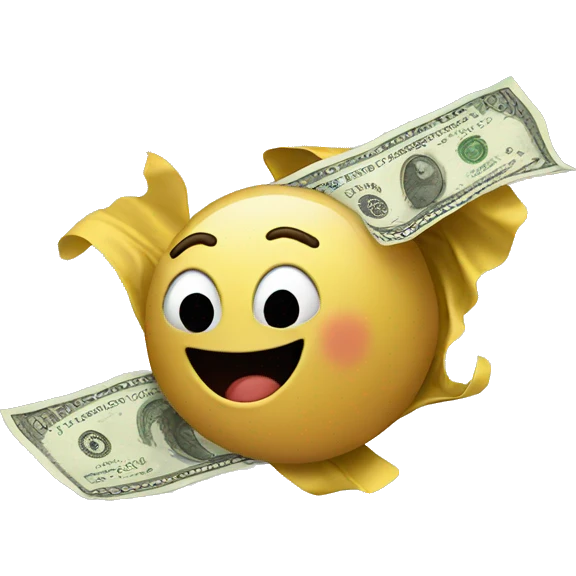 Money flying emoji