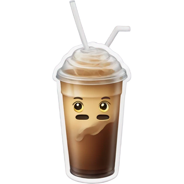 Iced coffee  emoji