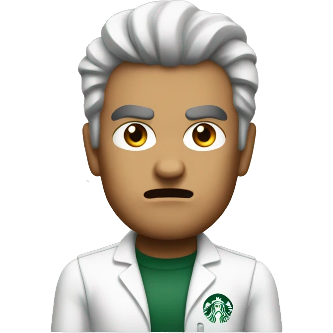 Angry starbucks barista  emoji
