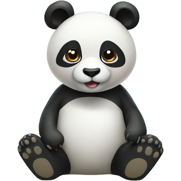 Panda on the Beach emoji