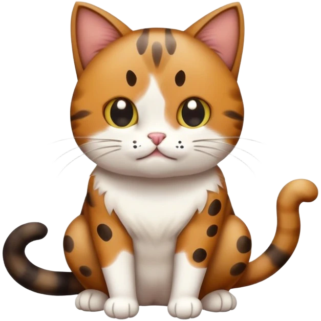 cat taking a poop emoji