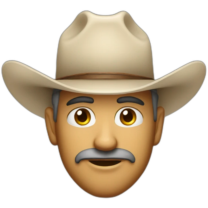farwest cowboy face with squinted eyes emoji
