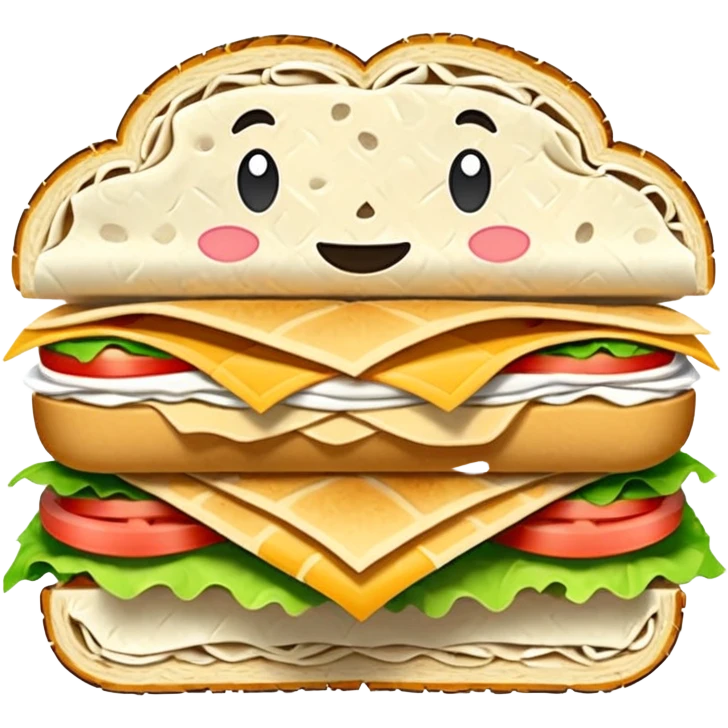 Sandwich wrap  emoji