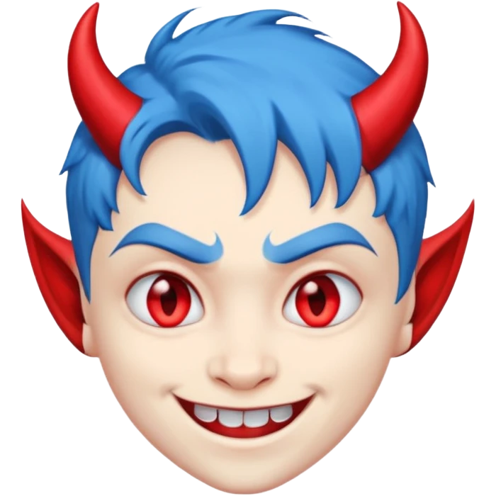 BLUE HAIRED DEVIL emoji