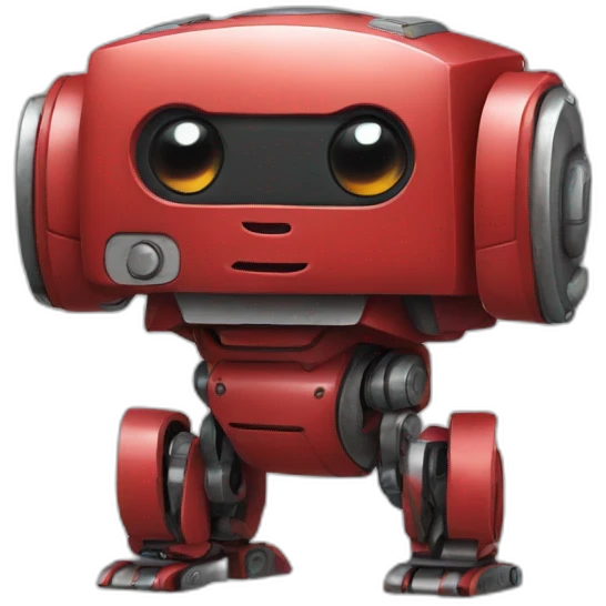 cute robot red emoji