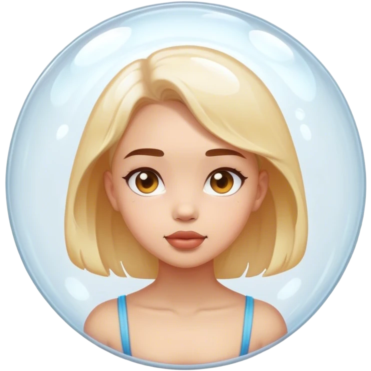 Girl in a bubble  emoji