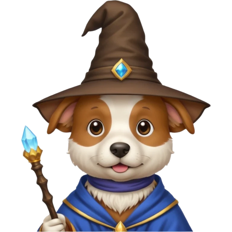 Dog wizard emoji