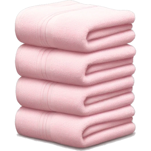 Light pink stacked towels emoji