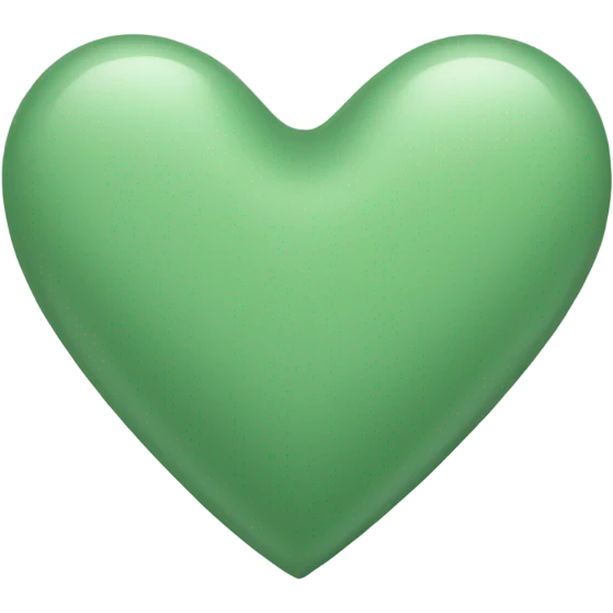 Sage green heart emoji