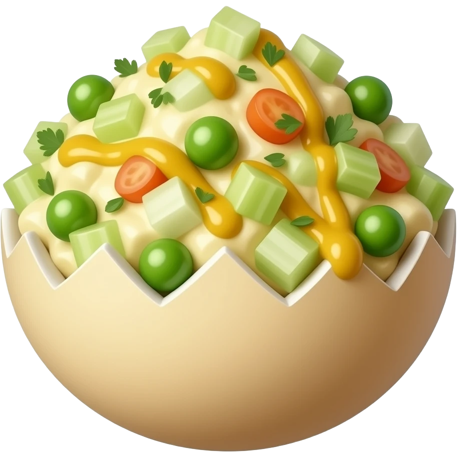hyper realistic - egg salad emoji