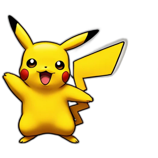 Pikachu qui tient la flamme olympique emoji