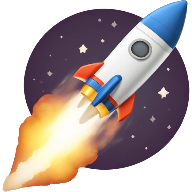Rocket Emoji: A rocket launching with "Movelend to the Moon!" text, capturing the idea of rapid progress or success in the crypto world. emoji