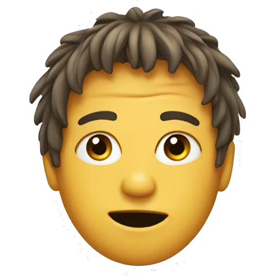 face covered with hair emoji