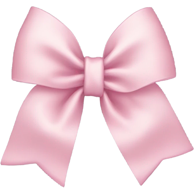 light pink bow emoji
