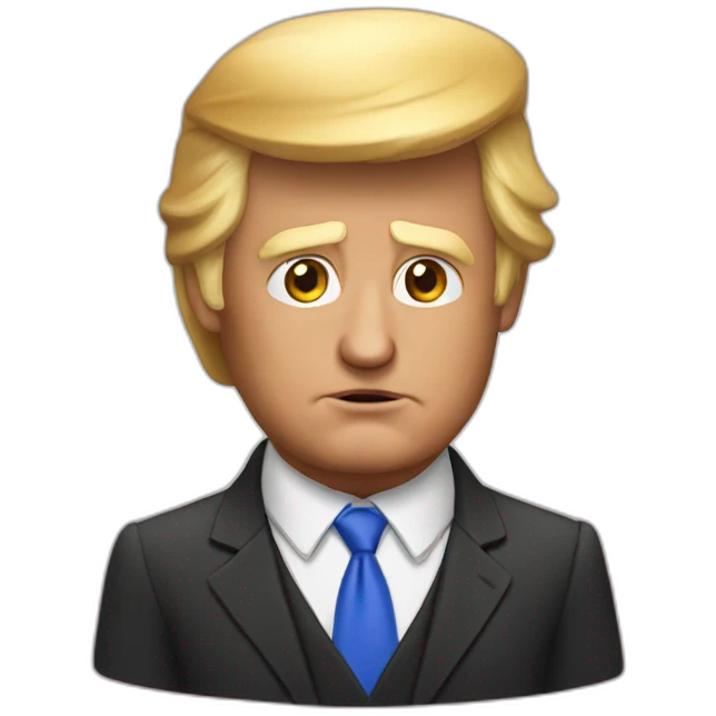 trump sur un ourse emoji