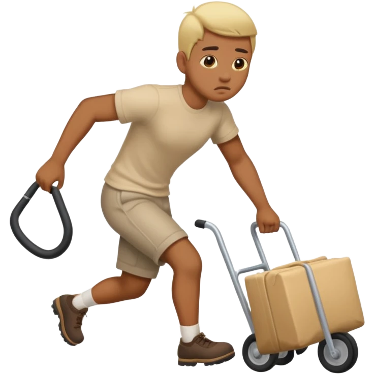 dragging your ass emoji