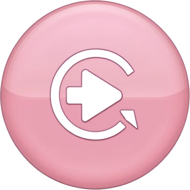 prime video aesthetic logo in pastel pink emoji