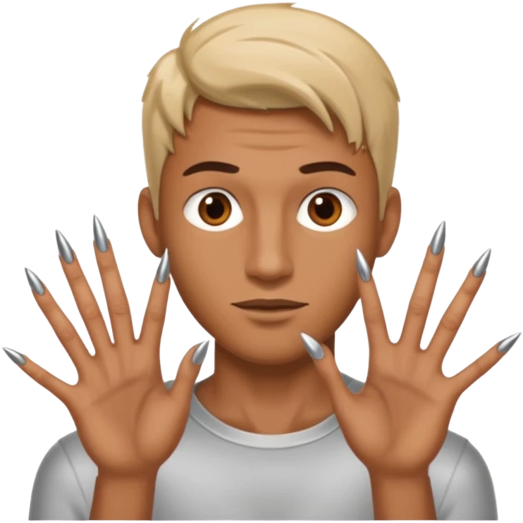 guy with nails emoji