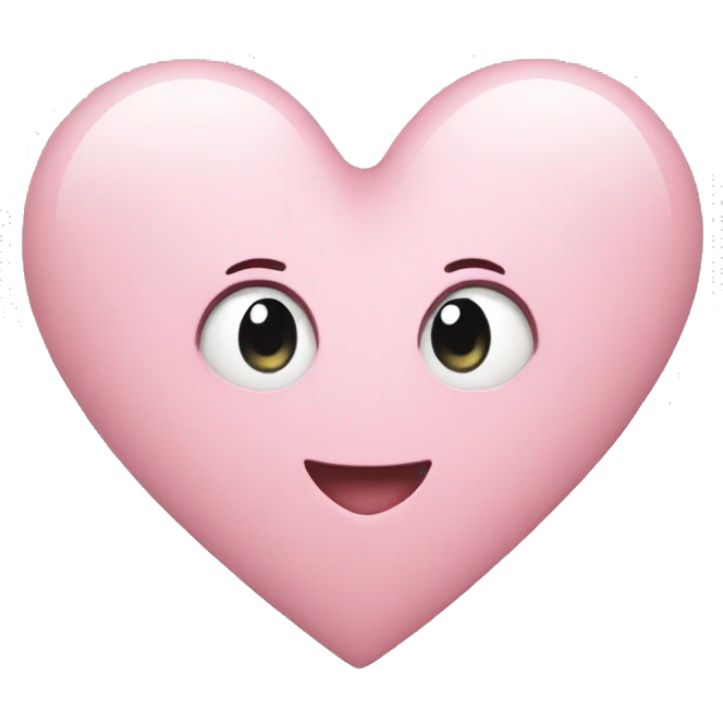 light pink heart  emoji