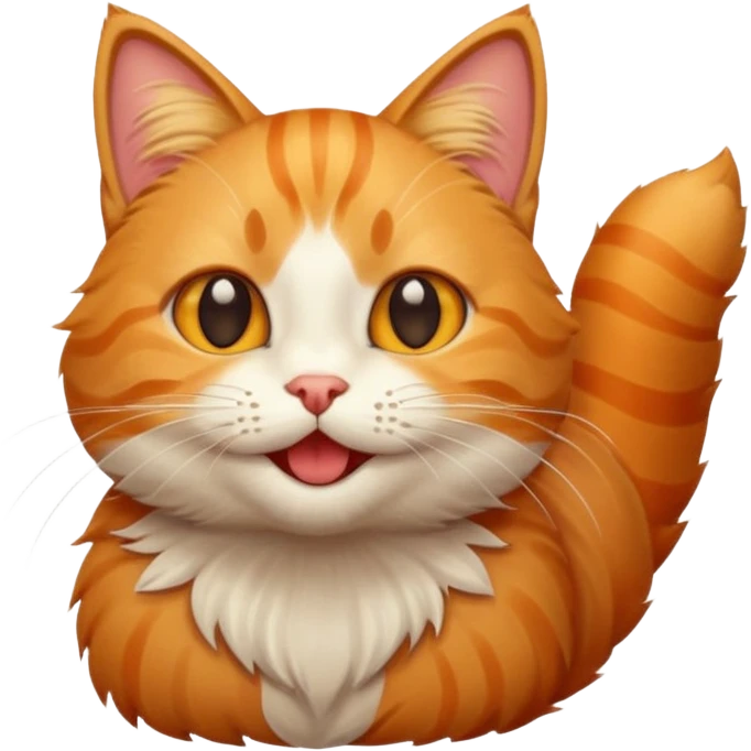 Happy cat emoji