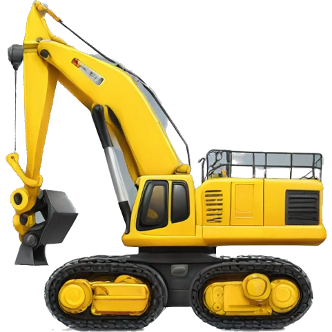 Big yellow constructing machine  emoji