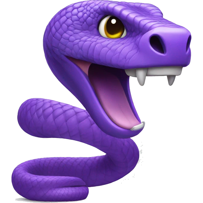 Purple cobra  emoji