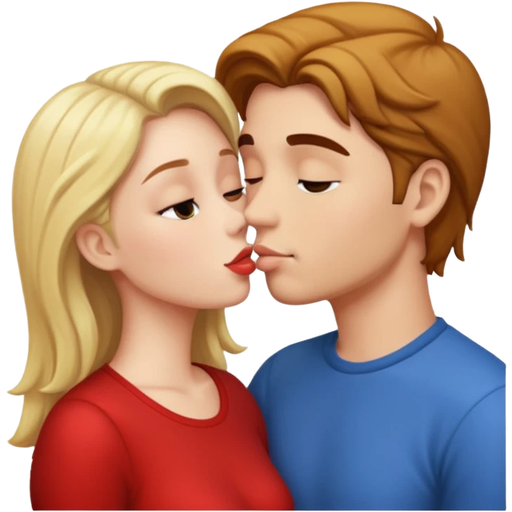 Öpüşen çift emoji