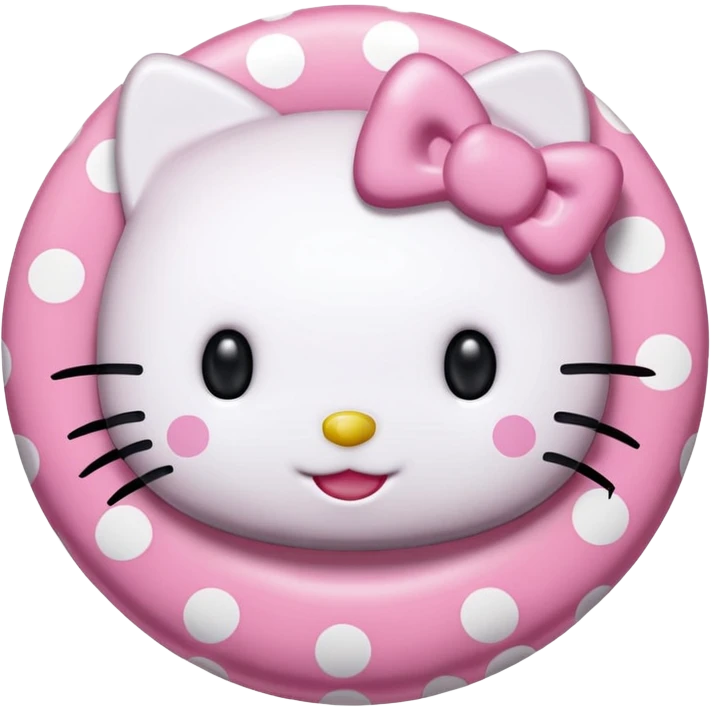 Hello Kitty de puntos para Instagram  emoji