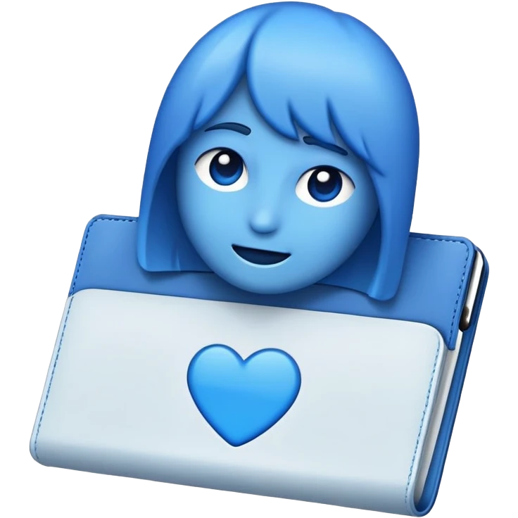 Recreate the Weezer Blue Album as a emoji emoji