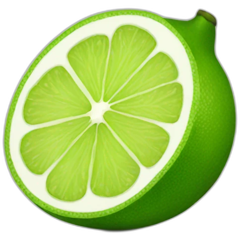 Lime fruit emoji