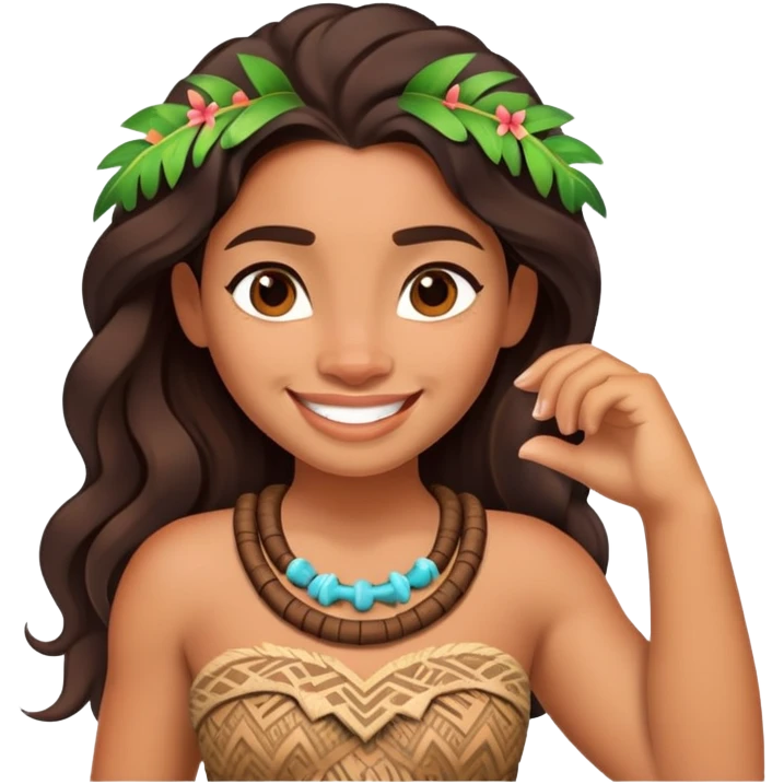Moana from Disney emoji