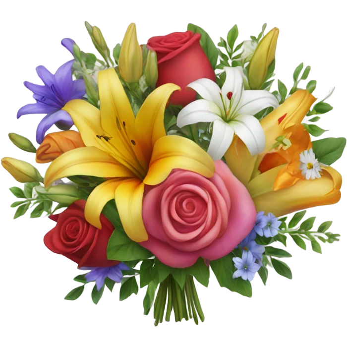 Giving flowers emoji