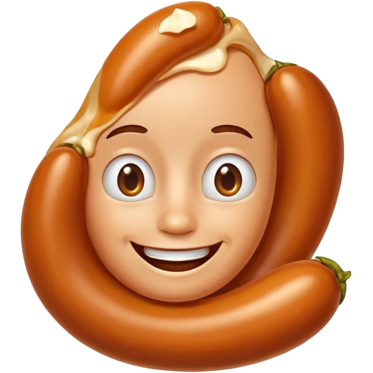 Create a baked bean that is flying with a face on it emoji