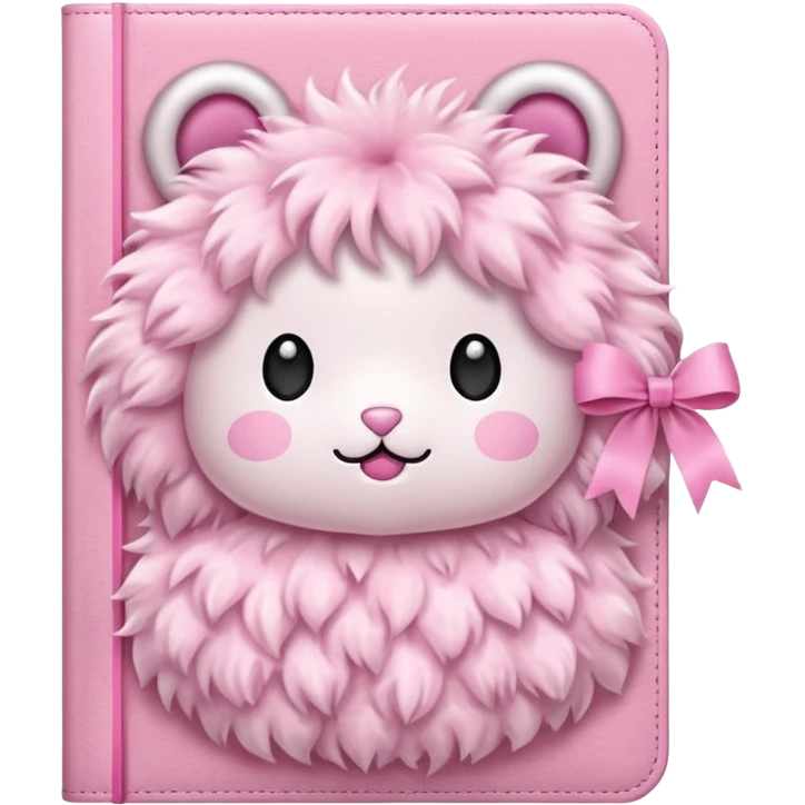 babypink fluffy diary emoji