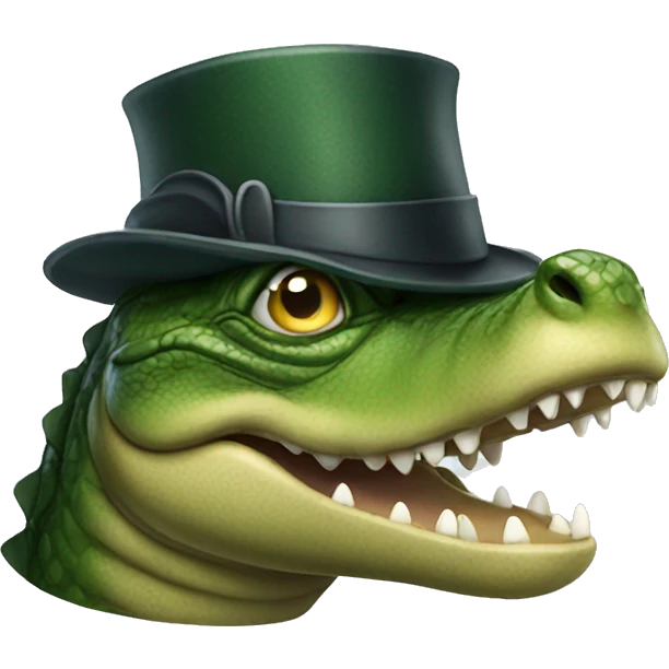 A sherlock holmes alligator emoji