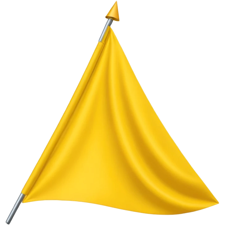 Make a yellow colour triangular flag emoji emoji