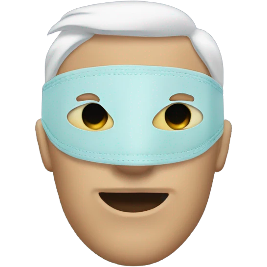 masked man with eye mask emoji