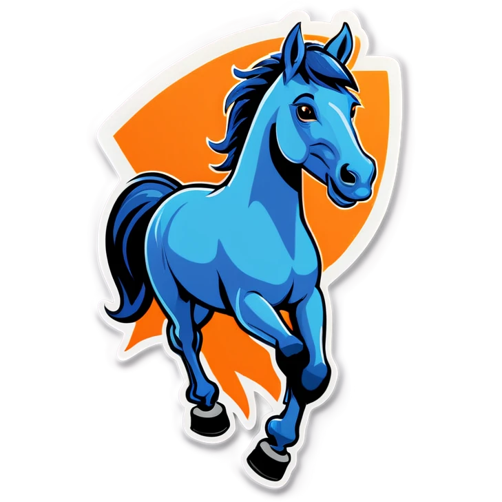 Horse with sign Gomez Family  emoji
