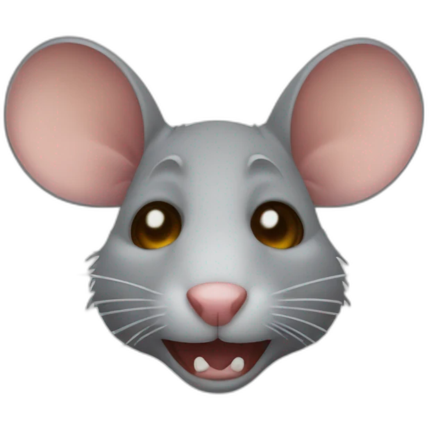 dead rat with crossed eyes emoji
