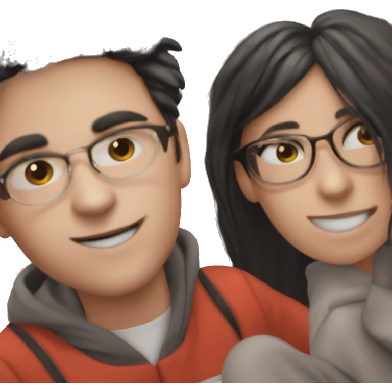 kids in glasses playing outside emoji