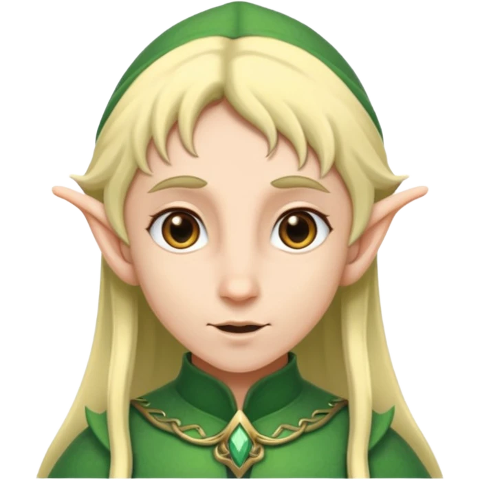 elf long ears. emoji