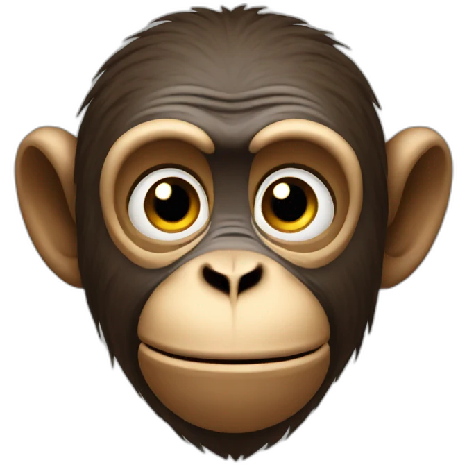 thoughtful monkey emoji