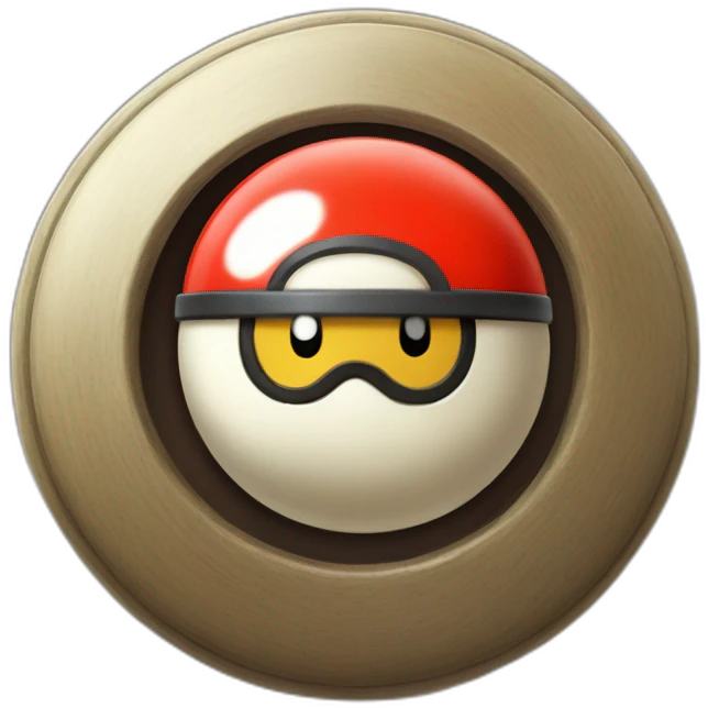 pokemon professor oak anime global trade station badge pokeball emoji