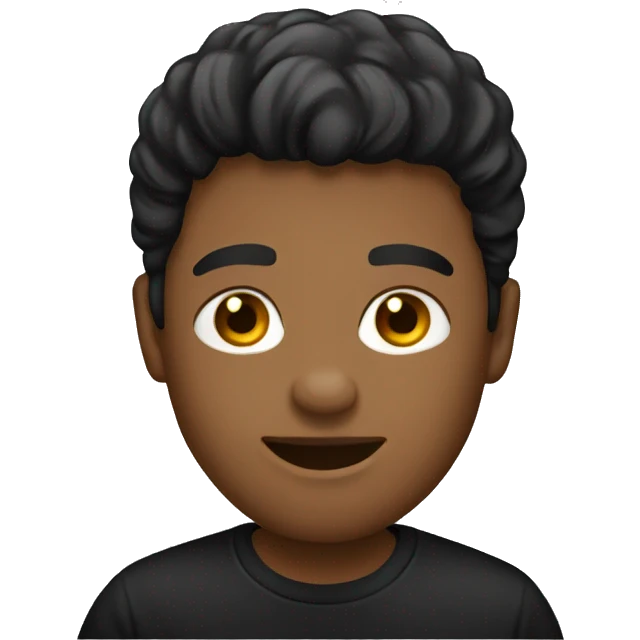 black t-shirt oversize emoji