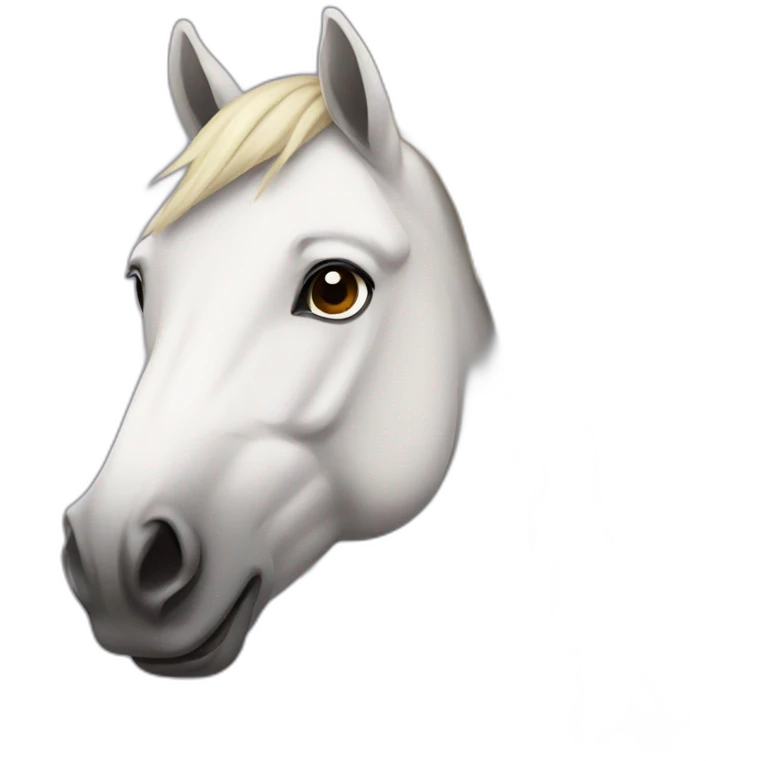front facing horse emoji