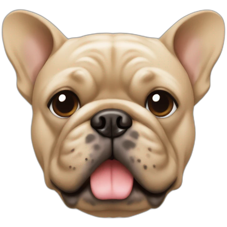 sand color french buldog emoji