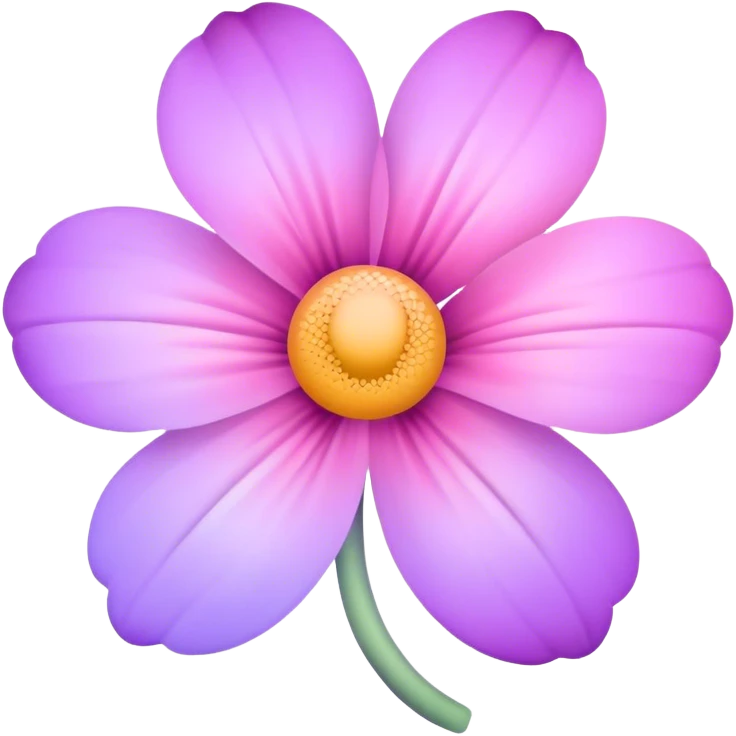 Light pink pastel purple gradients flower emoji