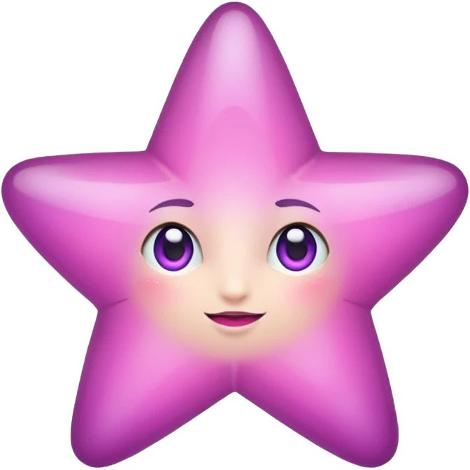 estrella lila y rosa  emoji